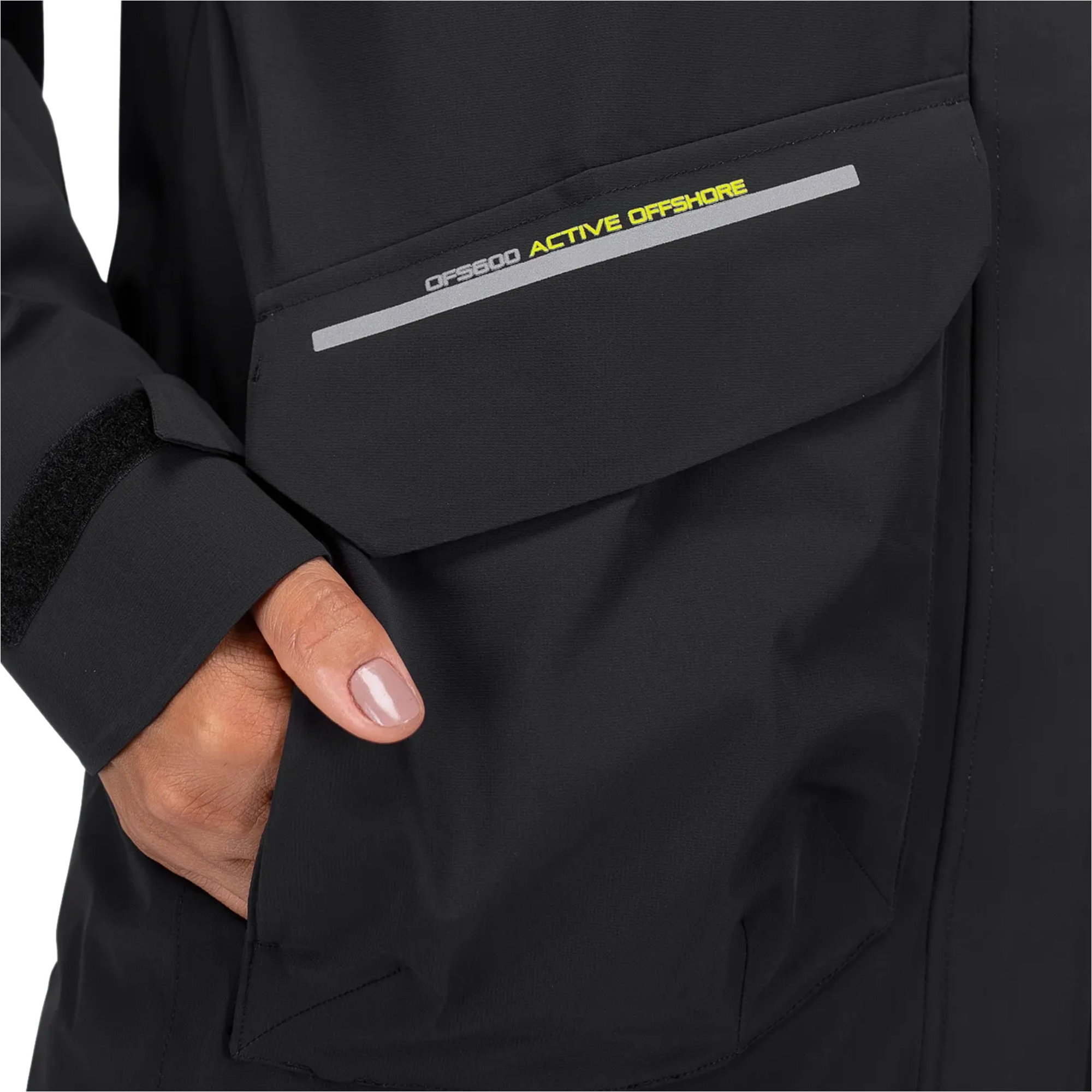 2026 Zhik Womens OFS600 Offshore Cruising Sailing Jacket JKT-0600-W-BLK - Black